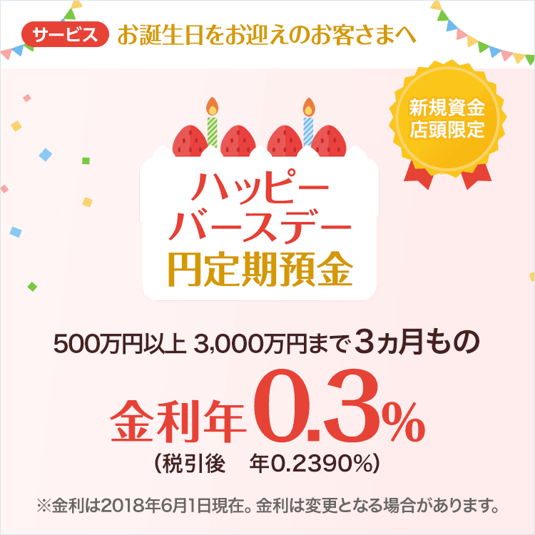 ハッピーバースデー円定期預金