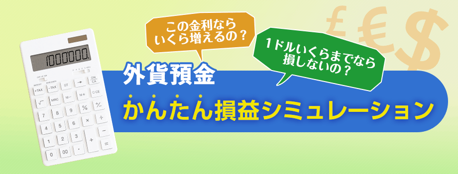 外貨預金かんたん損益シミュレーション