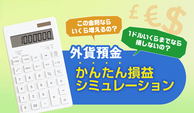外貨預金かんたん損益シミュレーション