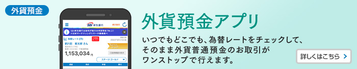新生銀行外貨預金アプリ