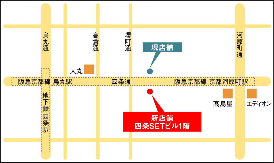 SBI新生銀行京都フィナンシャルセンター新店舗地図