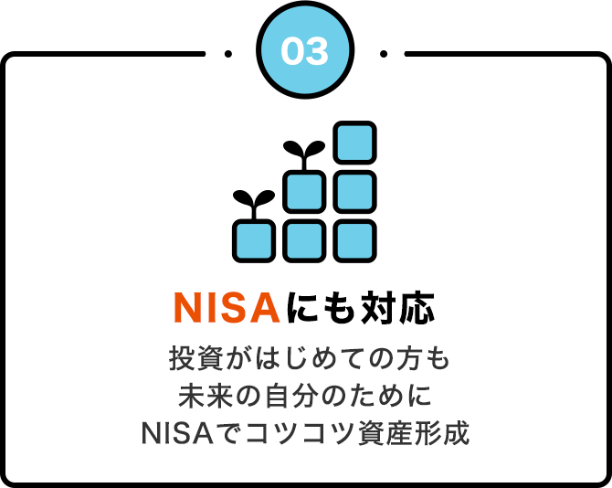 つみたてNISAにも対応
