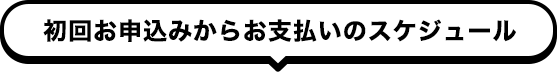 初回お申込みからお支払いのスケジュール