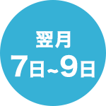 翌月7日～9日