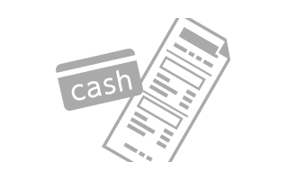 キャッシュカードとご利用控えを受け取って、お支払金額をご確認ください。