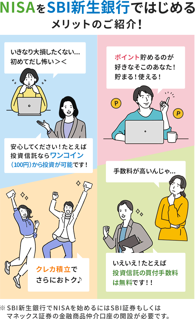 NISAをSBI新生銀行ではじめるメリットのご紹介！