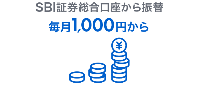 毎月1,000円から